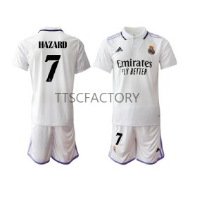 Koszulka Real Madryt Eden Hazard 7 Dziecięcy Domowe Stroje Piłkarskie 2022/23 Krótki Rękaw